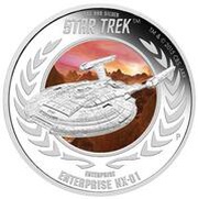 1 Dollar - Elizabeth II U.S.S. Enterprise, Tuvalu, 2015 reverse image