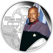 1 Dollar - Elizabeth II Captain Benjamin Sisko, Tuvalu, 2015 reverse image