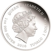 1 Dollar - Elizabeth II Captain James T. Kirk and Spock obverse image