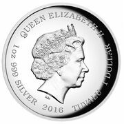 1 Dollar - Elizabeth II Ancient Chinese Mythical Creatures obverse image