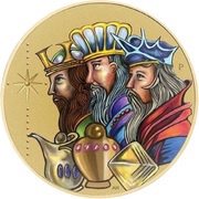 1 Dollar - Elizabeth II Three Wise Men reverse image