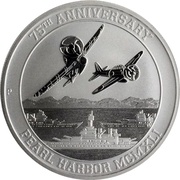 1 Dollar - Elizabeth II Pearl Harbor, Tuvalu, 2016 reverse image