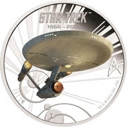 1 Dollar - Elizabeth II USS Enterprise NCC-1701, Tuvalu, 2016 reverse image