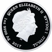 1 Dollar - Elizabeth II Gren and Golden Bell Frog obverse image