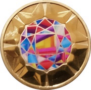 1 Dollar - Elizabeth II Extraordinary Gemstones, Tuvalu, 2017 reverse image