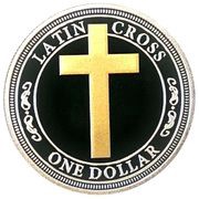 1 Dollar - Elizabeth II Latin Cross, Tuvalu, 2017 reverse image
