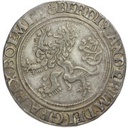 ½ Guldengroschen/Joachimsthaler, Bohemia, 1527 reverse image