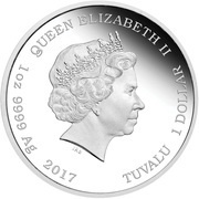 1 Dollar - Elizabeth II Spock: Mirror obverse image