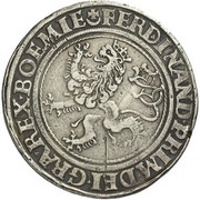 ½ Guldengroschen/Joachimsthaler, Bohemia, 1528 reverse image