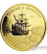 10 Dollars - Elizabeth II Rum Runner; Colourised reverse image