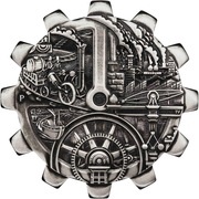1 Dollar - Elizabeth II Steam, Tuvalu, 2018 reverse image