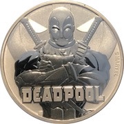 1 Dollar - Elizabeth II Deadpool, Tuvalu, 2018 reverse image
