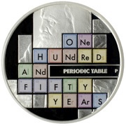 1 Dollar - Elizabeth II The Periodic Table, Tuvalu, 2019 reverse image