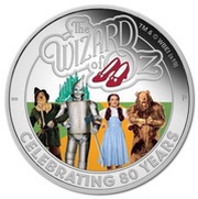 1 Dollar - Elizabeth II The Wizard of Oz, Tuvalu, 2019 reverse image
