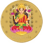 1 Dollar - Elizabeth II Diwali 2019, Tuvalu, 2019 reverse image