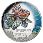 1 Dollar - Elizabeth II Lion Fish, Tuvalu, 2019 reverse image