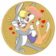 1 Dollar - Elizabeth II Lovestruck, Tuvalu, 2019 reverse image