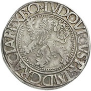 1 Guldengroschen/Joachimsthaler, Bohemia, 1523-1527 reverse image