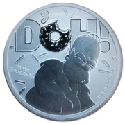 1 Dollar - Elizabeth II Homer Simpson, Tuvalu, 2019 reverse image