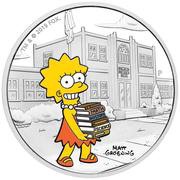 1 Dollar - Elizabeth II Lisa Simpson, Tuvalu, 2019 reverse image