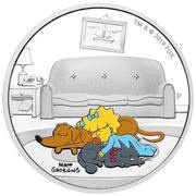 1 Dollar - Elizabeth II Maggie Simpson, Tuvalu, 2019 reverse image