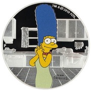 1 Dollar - Elizabeth II Marge Simpson, Tuvalu, 2019 reverse image
