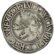 1 Guldengroschen/Joachimsthaler, Bohemia, 1523-1527 reverse image