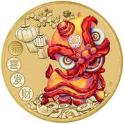 1 Dollar - Elizabeth II Chinese New Year, Tuvalu, 2020 reverse image