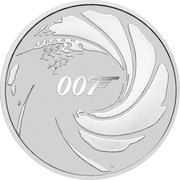 1 Dollar - Elizabeth II James Bond 007, Tuvalu, 2020 reverse image