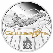 1 Dollar - Elizabeth II GoldenEye, Tuvalu, 2020 reverse image