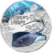 1 Dollar - Elizabeth II Stingray, Tuvalu, 2021 reverse image