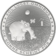 1 Dollar - Elizabeth II Ottifant, Tuvalu, 2021 reverse image