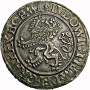 1 Guldengroschen / Joachimsthaler Louis I Jagellon, Bohemia, 1526 reverse image