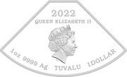 1 Dollar - Elizabeth II Year of the Tiger: Quadrant 3/4 obverse image