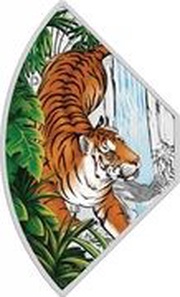 1 Dollar - Elizabeth II Year of the Tiger: Quadrant 4/4, Tuvalu, 2022 reverse image