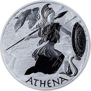 1 Dollar - Elizabeth II Athena, Tuvalu, 2022 reverse image