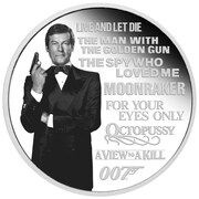 1 Dollar - Elizabeth II James Bond, Tuvalu, 2022 reverse image