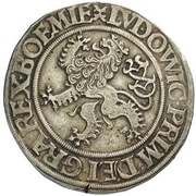 1 Guldengroschen/Joachimsthaler, Bohemia, 1526 reverse image