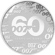 1 Dollar - Elizabeth II James Bond, Tuvalu, 2022 reverse image