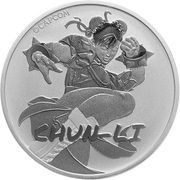 1 Dollar - Elizabeth II Chun-Li, Tuvalu, 2022 reverse image
