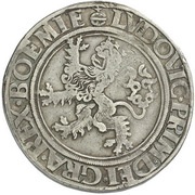 1 Guldengroschen/Joachimsthaler, Bohemia, 1526 reverse image