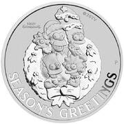 1 Dollar - Elizabeth II Season’s Greetings, Tuvalu, 2022 reverse image