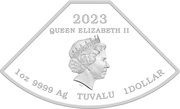 1 Dollar - Elizabeth II Posthumous; Year of the Rabbit: Quadrant 1/4 obverse image