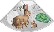 1 Dollar - Elizabeth II Posthumous; Year of the Rabbit: Quadrant 3/4, Tuvalu, 2023 reverse image