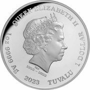 1 Dollar - Charles III Aurora Borealis obverse image