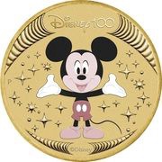 1 Dollar - Charles III Mickey Mouse, Tuvalu, 2023 reverse image