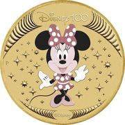 1 Dollar - Charles III Minnie Mouse, Tuvalu, 2023 reverse image