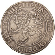 1 Guldengroschen/Joachimsthaler - Ferdinand I, Bohemia, 1527 reverse image