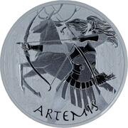 1 Dollar - Charles III Artemis, Tuvalu, 2023 reverse image