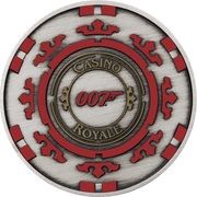 1 Dollar - Charles III Casino Royale: Casino Chip, Tuvalu, 2023 reverse image